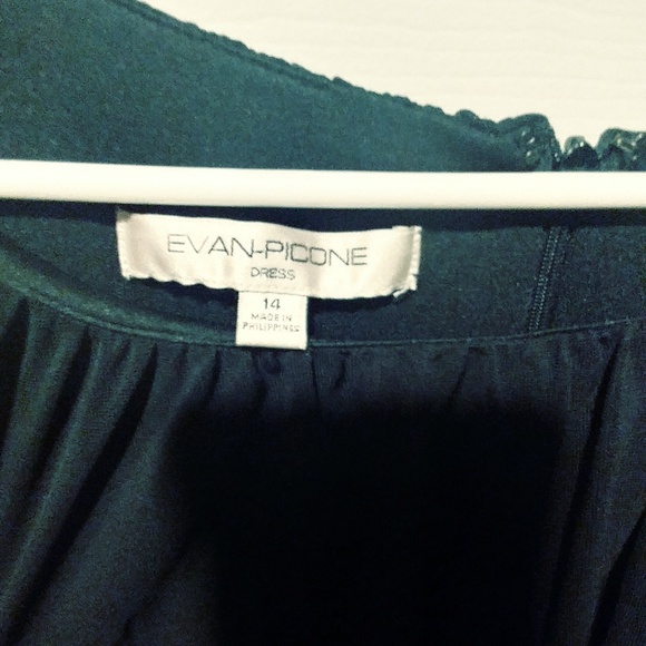 Evan-Picone Mini Dress(Black) - Picture 7 of 7